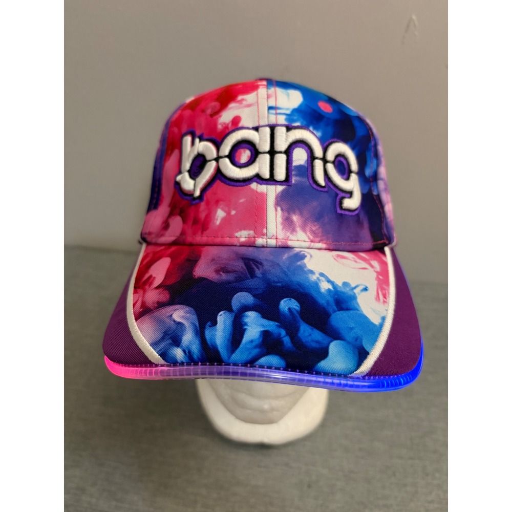 Bang Energy Hat Mens OSFM Purple Blue Light Up Brim Vintage‎ Y2K Snapback Cap